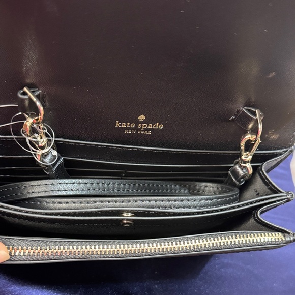 Kate Spade Kerri Black small flap w/ Strap Crossbody